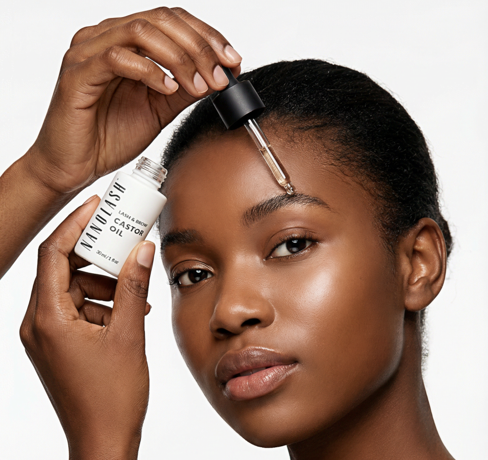 Óleo de rícino para pestanas e sobrancelhas nanolash